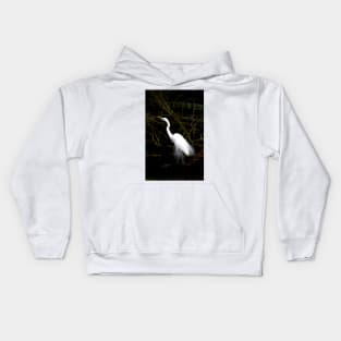 Breeding Great Egret Kids Hoodie